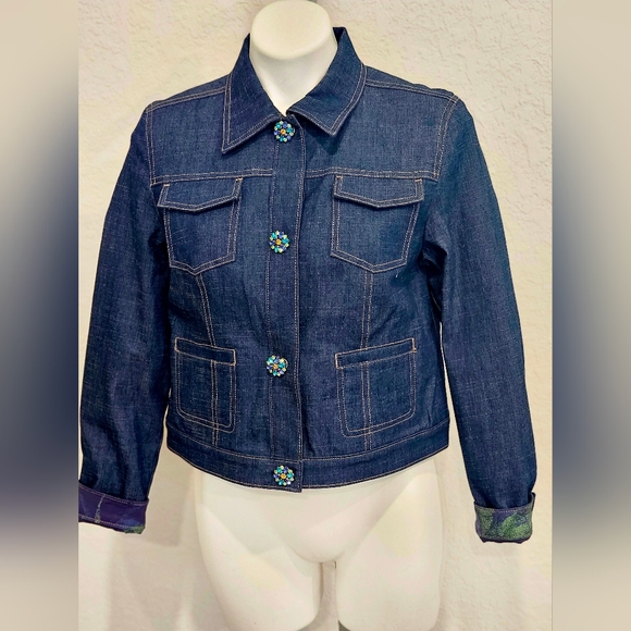 Women's Blue Jean Jacket - Picture 1 of 5